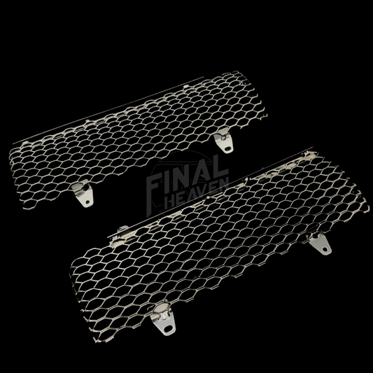 A front grille net for a KPGC10 Nissan Skyline 2000GT Hakosuka produced by MSpeed