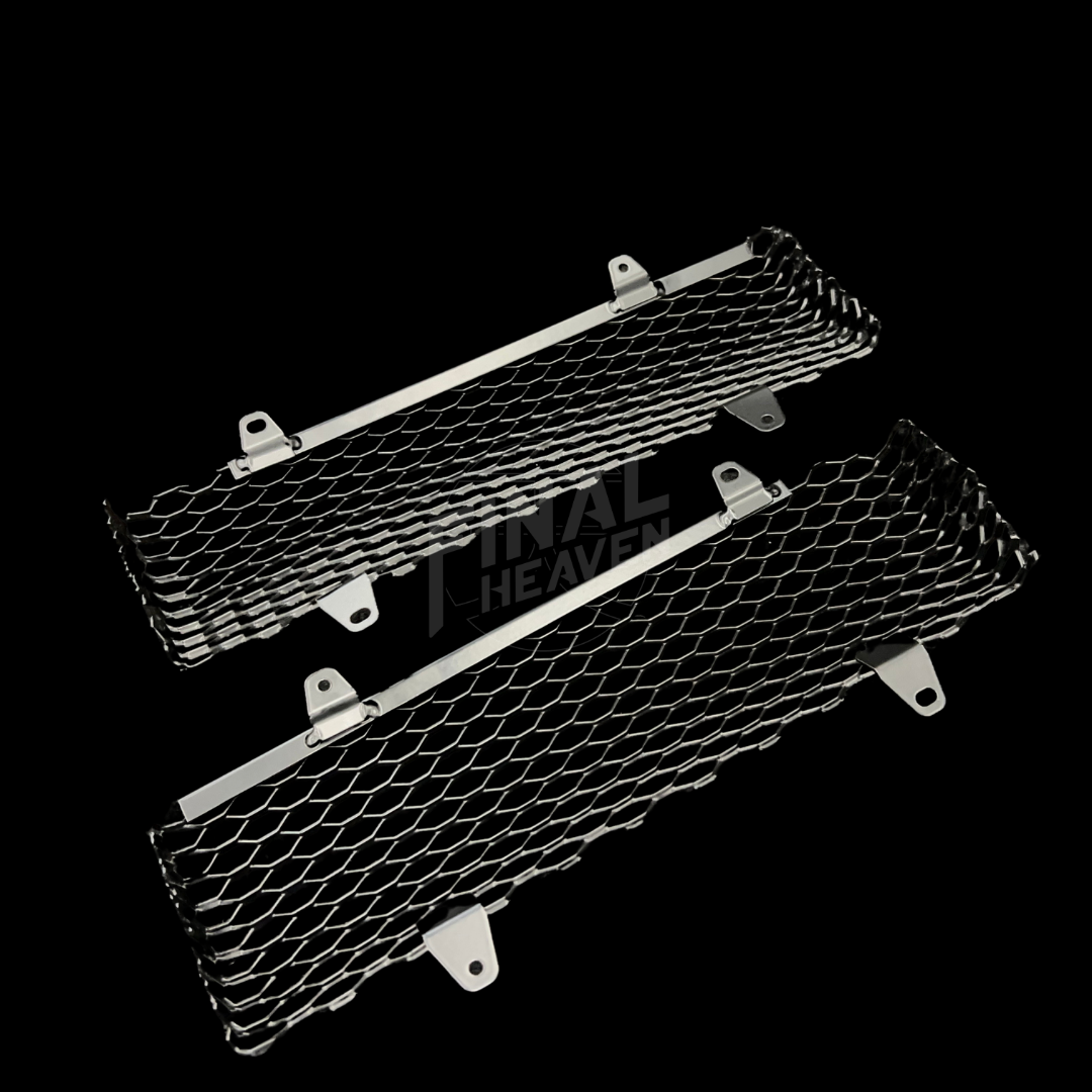 A front grille net for a KPGC10 Nissan Skyline 2000GT Hakosuka produced by MSpeed