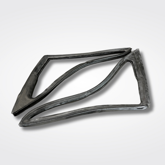 A set of triangle window vents for a KGC10 Nissan Skyline 2000GT Hakosuka produced by MSpeed