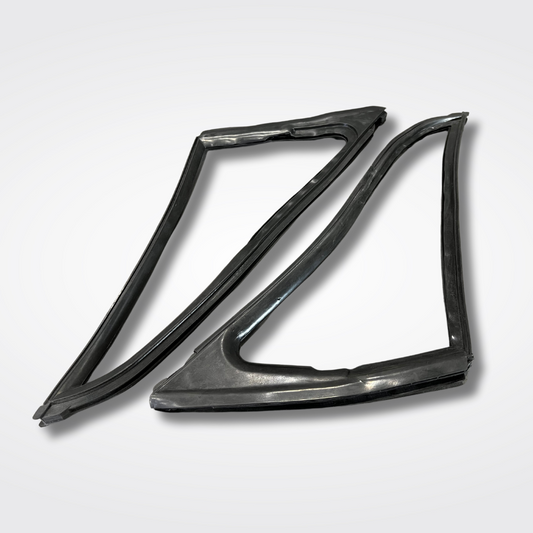 A set of triangle window vents for a GC10 Nissan Skyline 2000GT Hakosuka produced by MSpeed