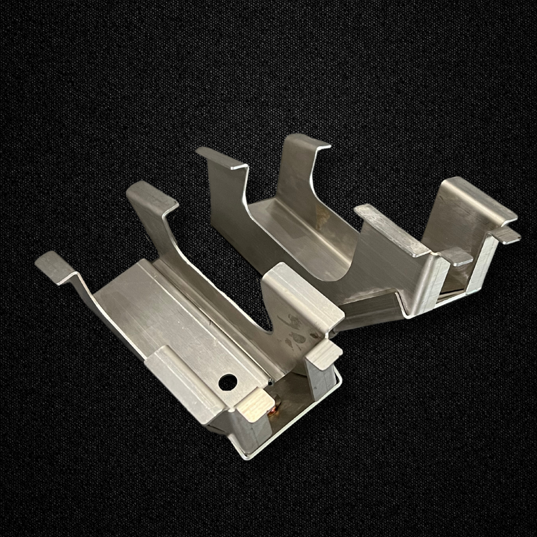 A set of 100L fuel tank stays for a KPGC10 Nissan Skyline 2000GT Hakosuka produced by MSpeed