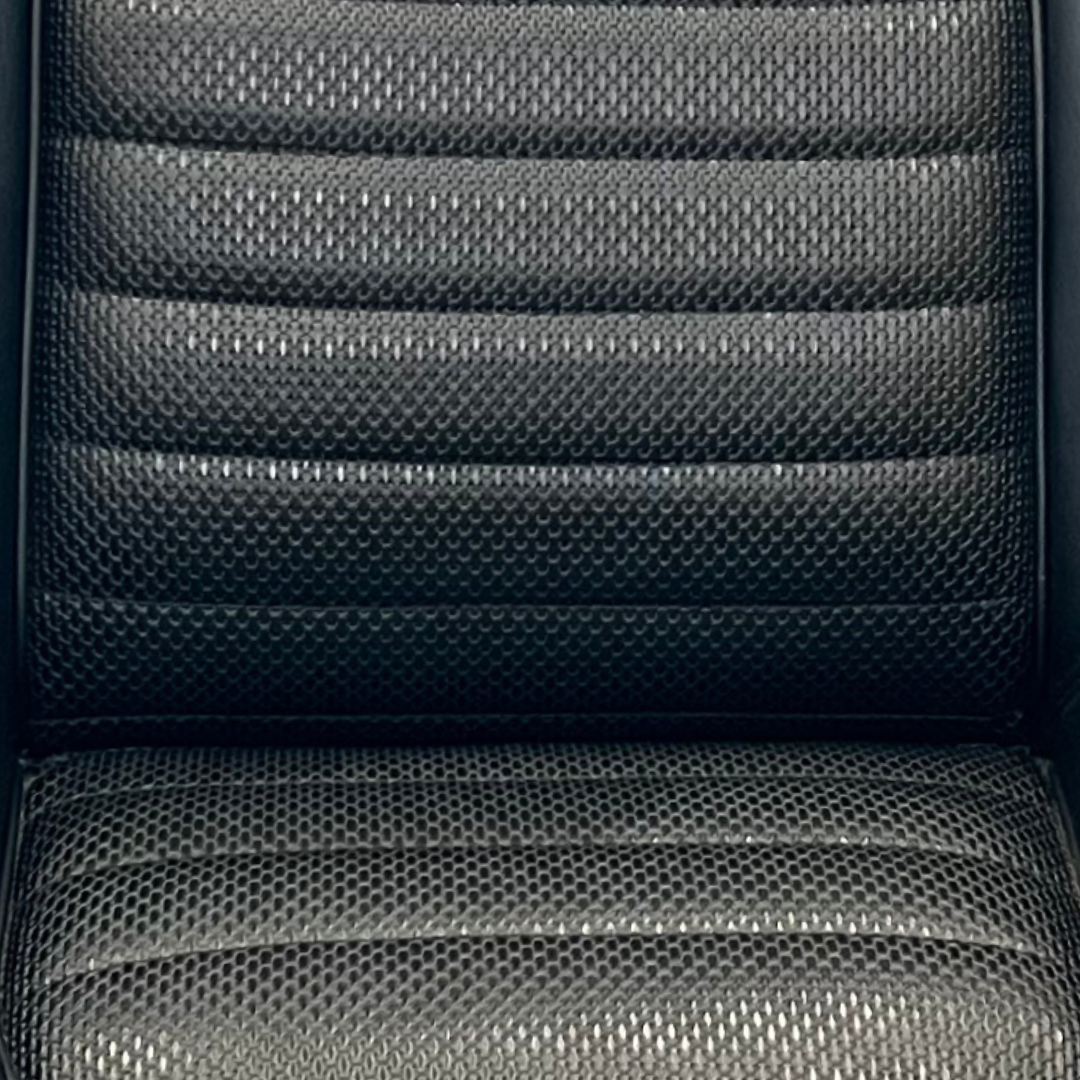 A GT-R replica front seat for a KPGC10 Nissan Skyline 2000GT Hakosuka produced by MSpeed