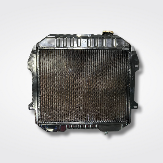 A 3 core radiator for a KGC10 Nissan Skyline 2000GT Hakosuka produced by MSpeed