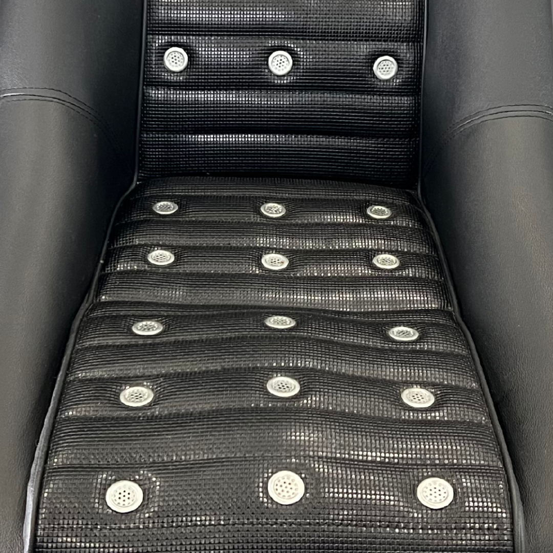 A Datsun sports bucket seat for a KGC10 Nissan Skyline 2000GT Hakosuka produced by MSpeed