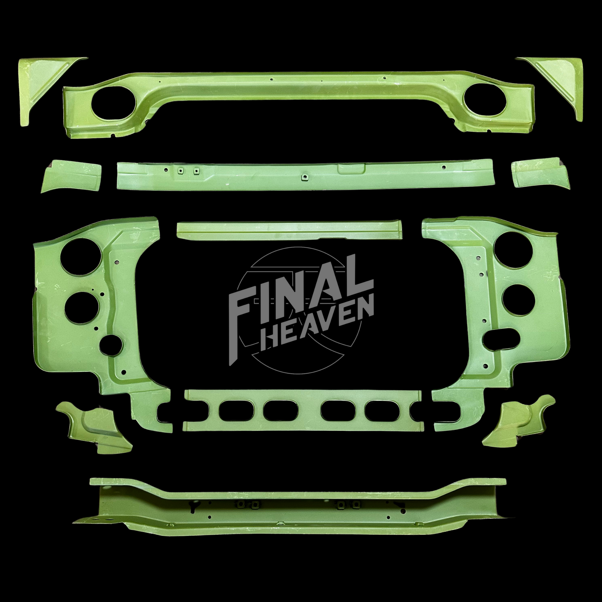radiator support part of the datsun 240z restore base set