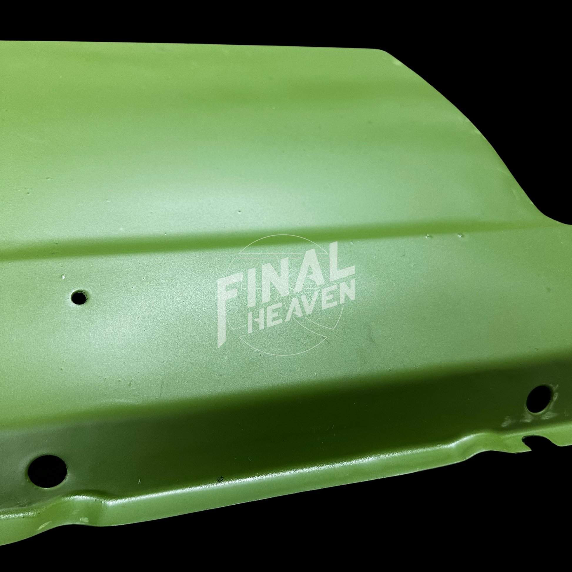 A rear dogleg rust repair panel for first generation 1971-1977 Toyota Celica produced by KF Vintage JDM
