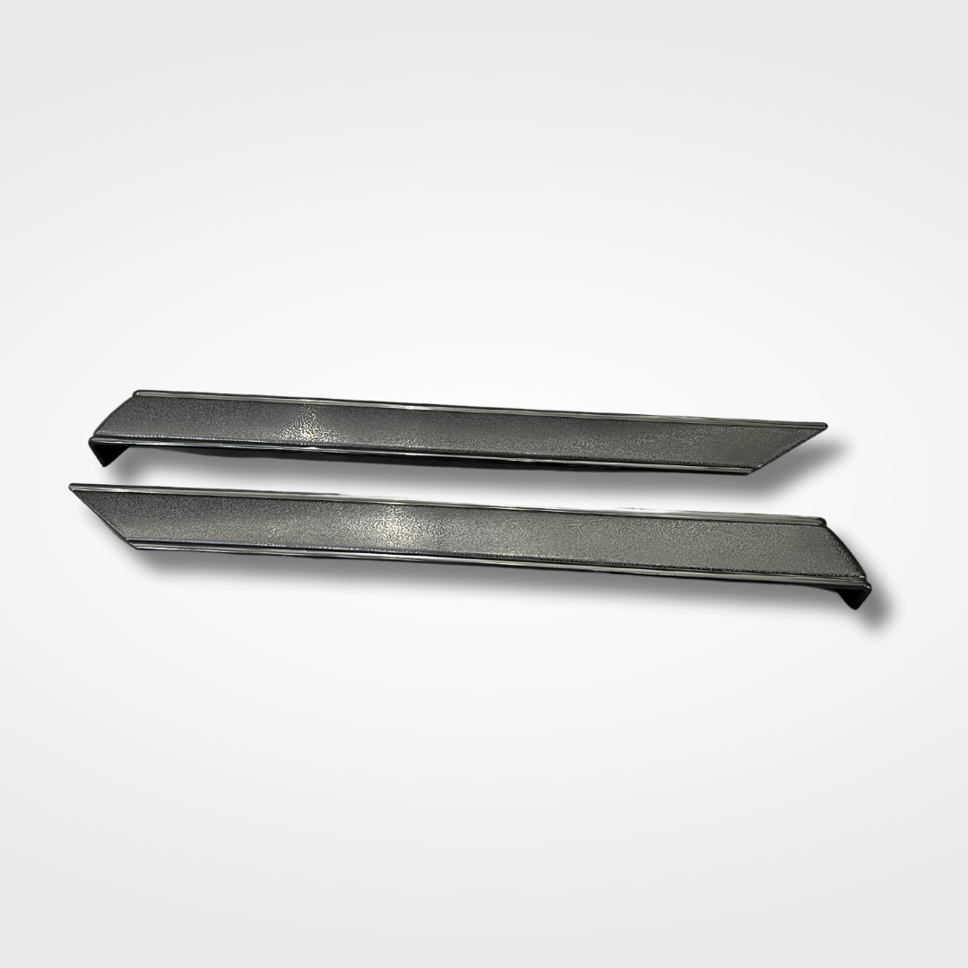 A set of rear trim moldings for a KGC10 Nissan Skyline 2000GT Hakosuka produced by MSpeed