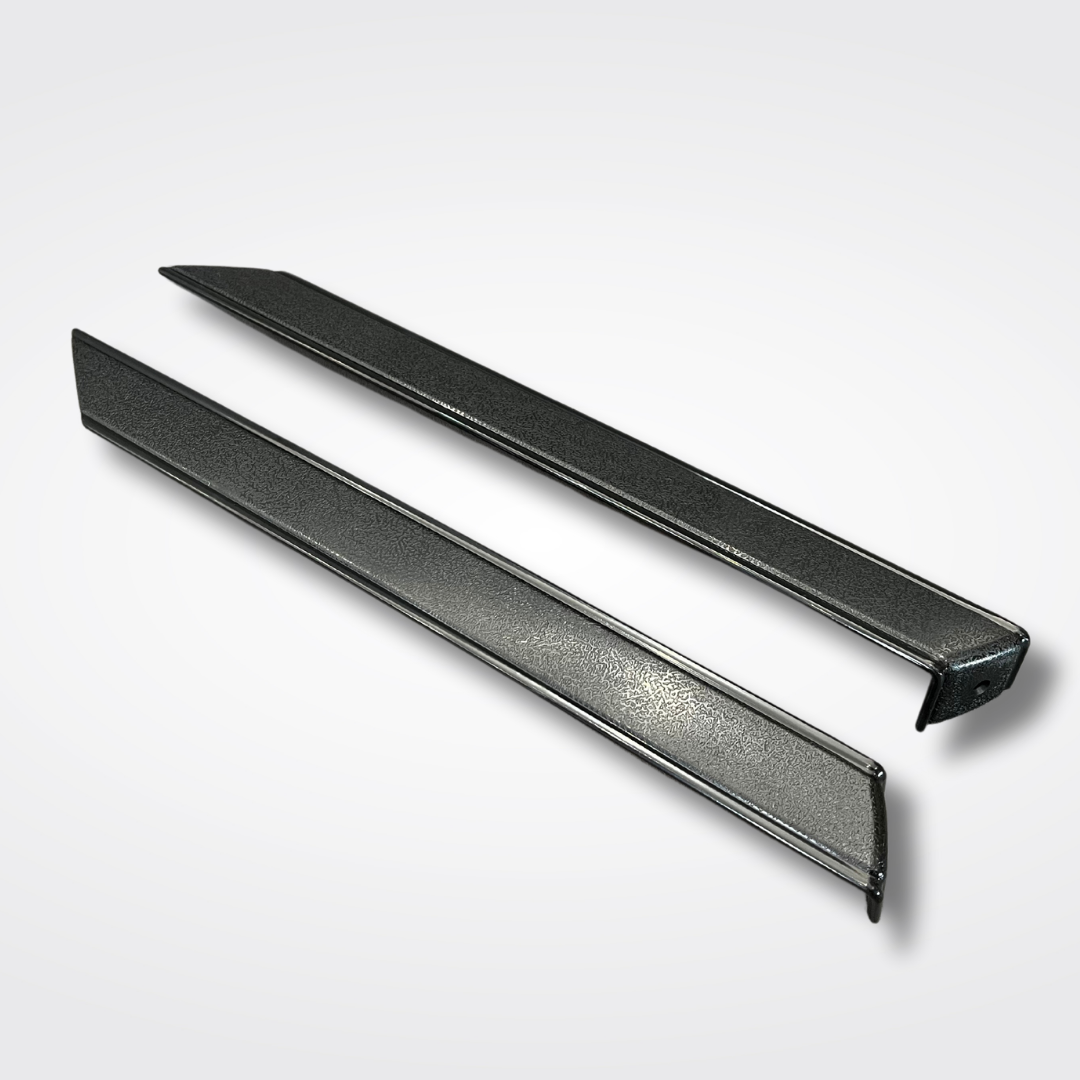 A set of rear trim moldings for a KGC10 Nissan Skyline 2000GT Hakosuka produced by MSpeed