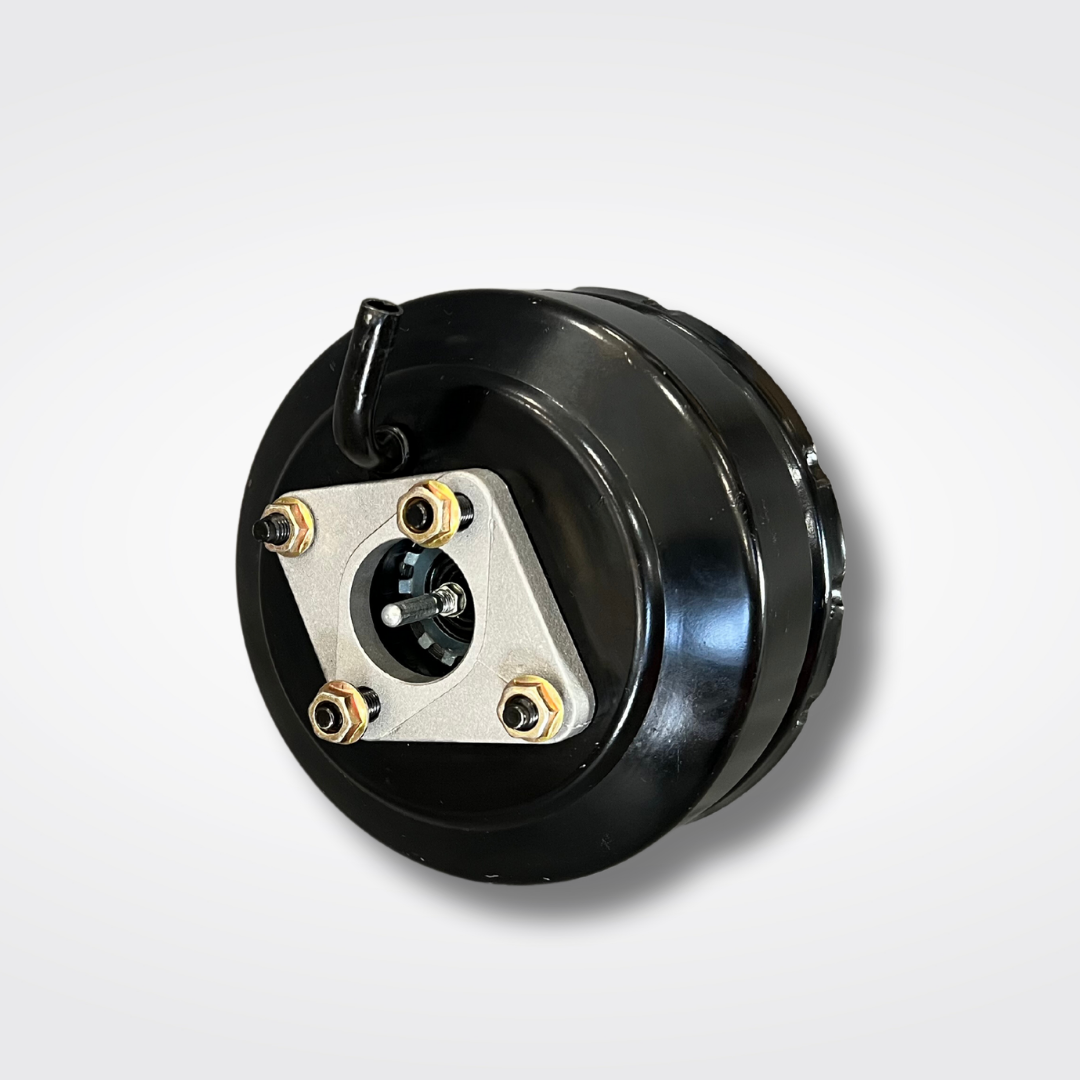 A high capacity brake booster for a KGC10 Nissan Skyline 2000GT Hakosuka produced by MSpeed
