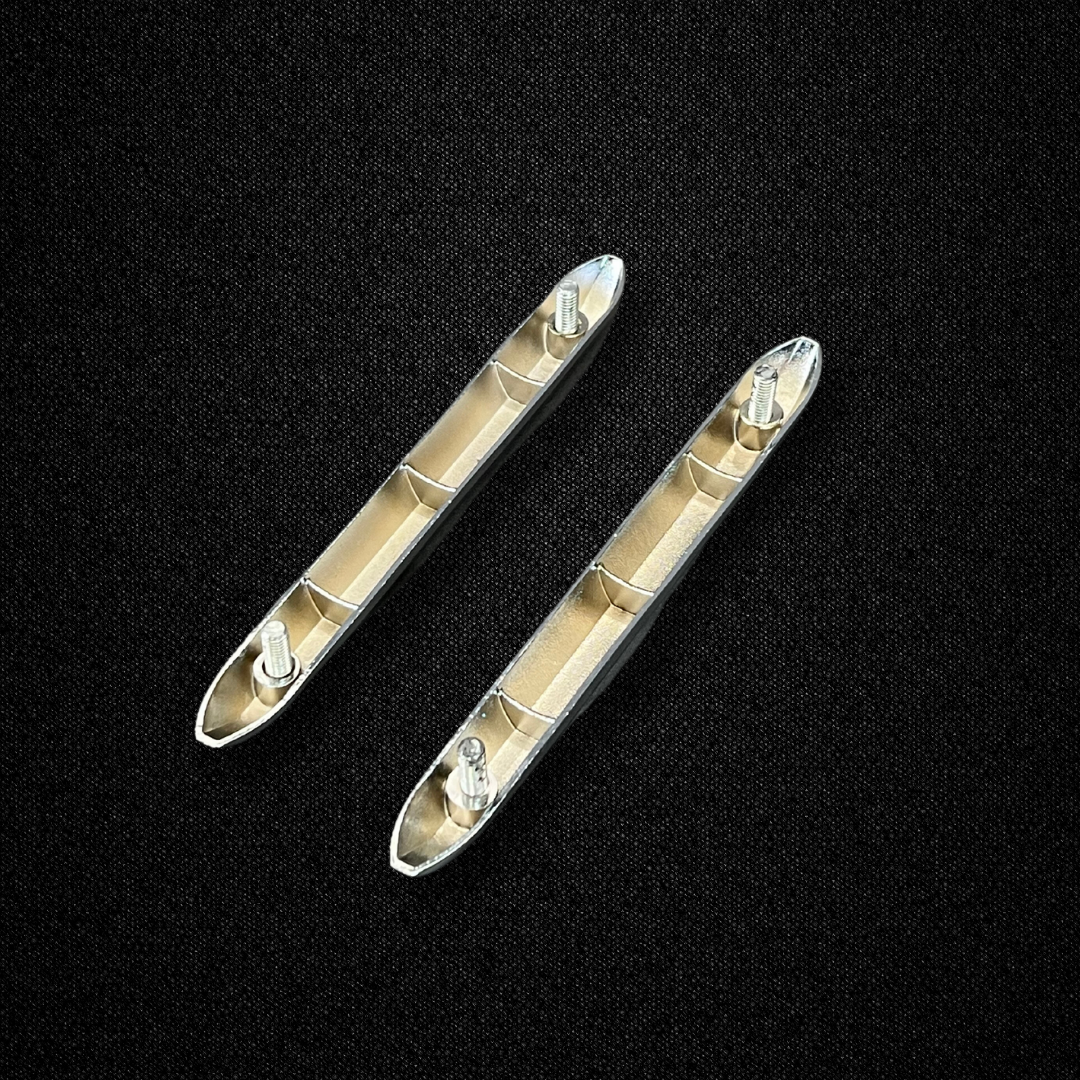 A set of rear bumper moldings for a KGC10 Nissan Skyline 2000GT Hakosuka produced by MSpeed